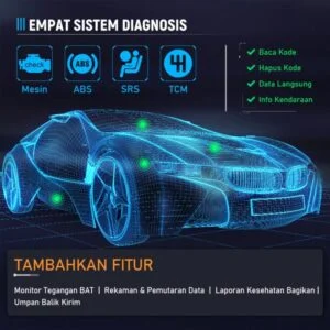 Launch CRP123i OBD2 Scanner 4 Diagnostik Sistem Dengan 15 Fungsi Reset